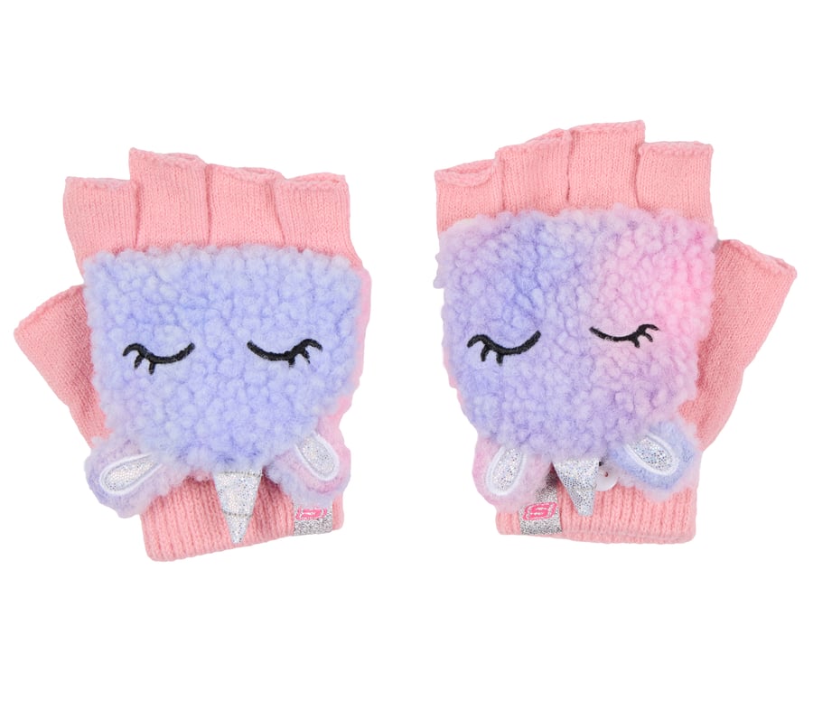 flip top sherpa unicorn handschuhe
