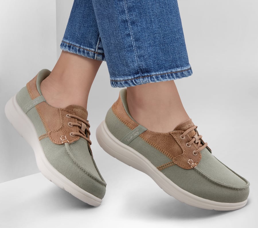 skechers slip-ins on-the-go flex radiant - sandy