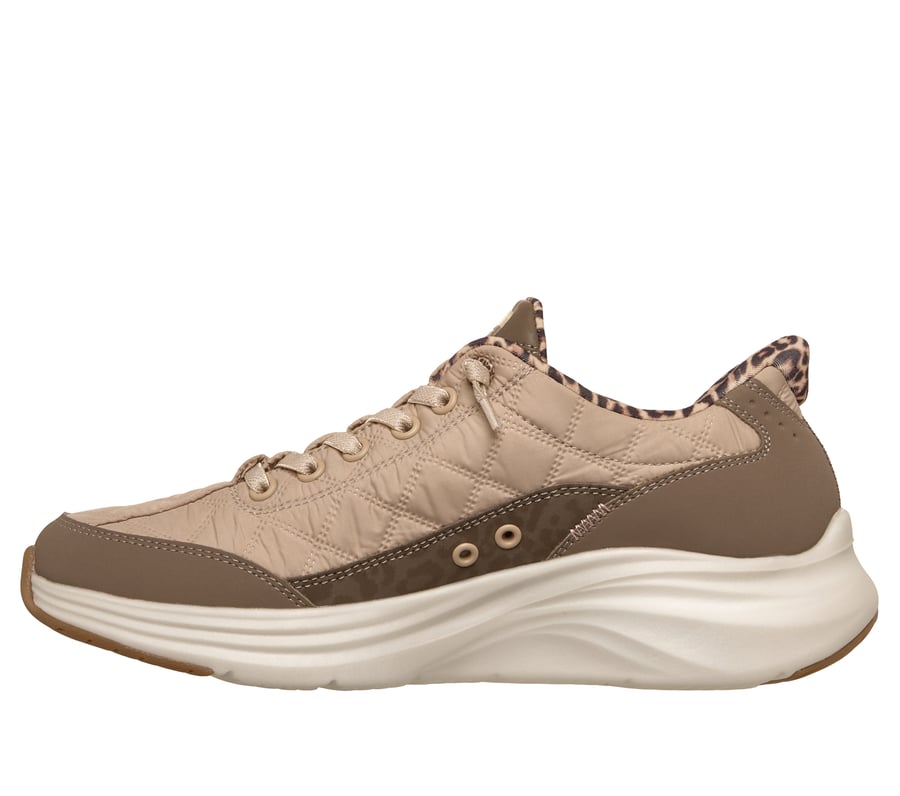 skechers slip-ins contour foam - cozy fit leopard dream
