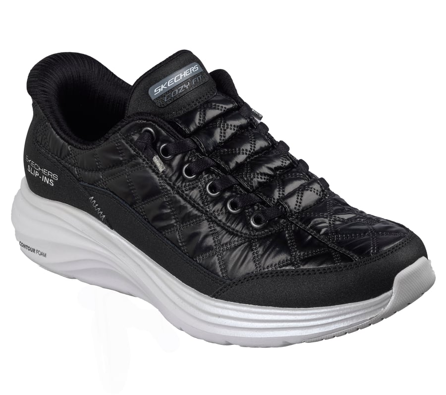 skechers slip-ins contour foam – cozy fit sparkling gem