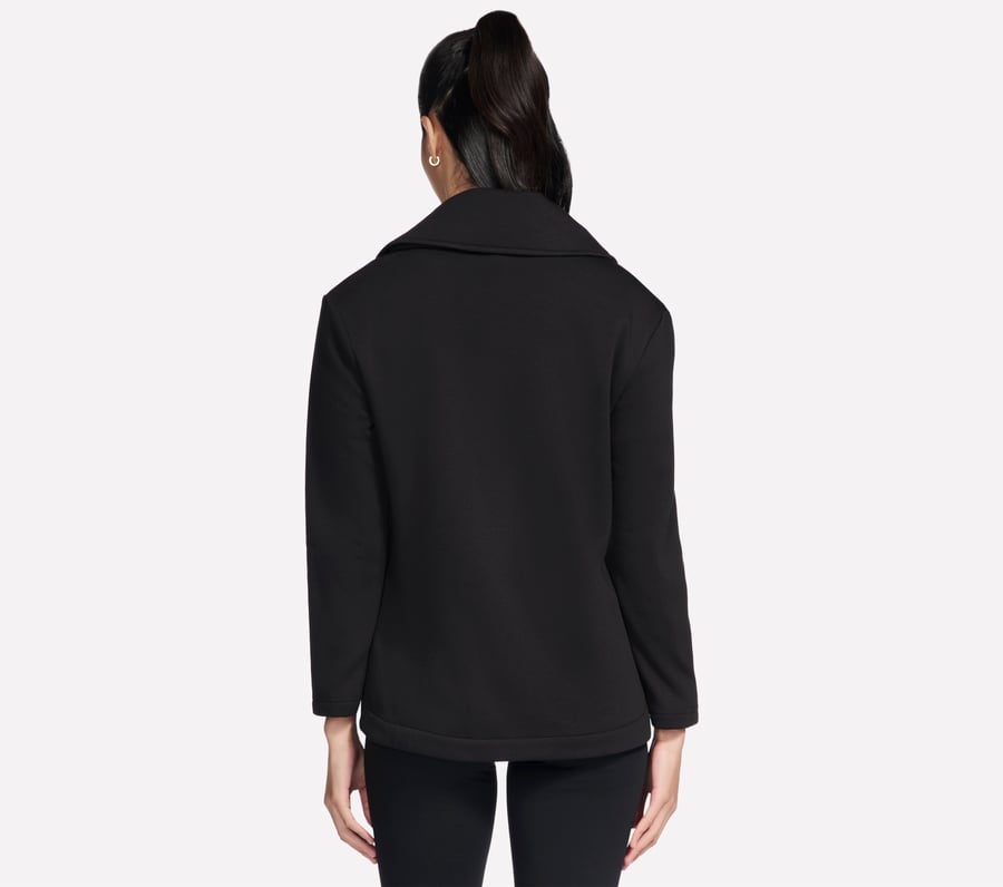 go snuggle tunika-jacke mit durchgehendem reißverschluss