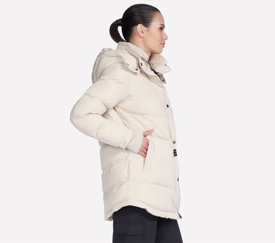 gemütlicher daunenparka für unterwegs