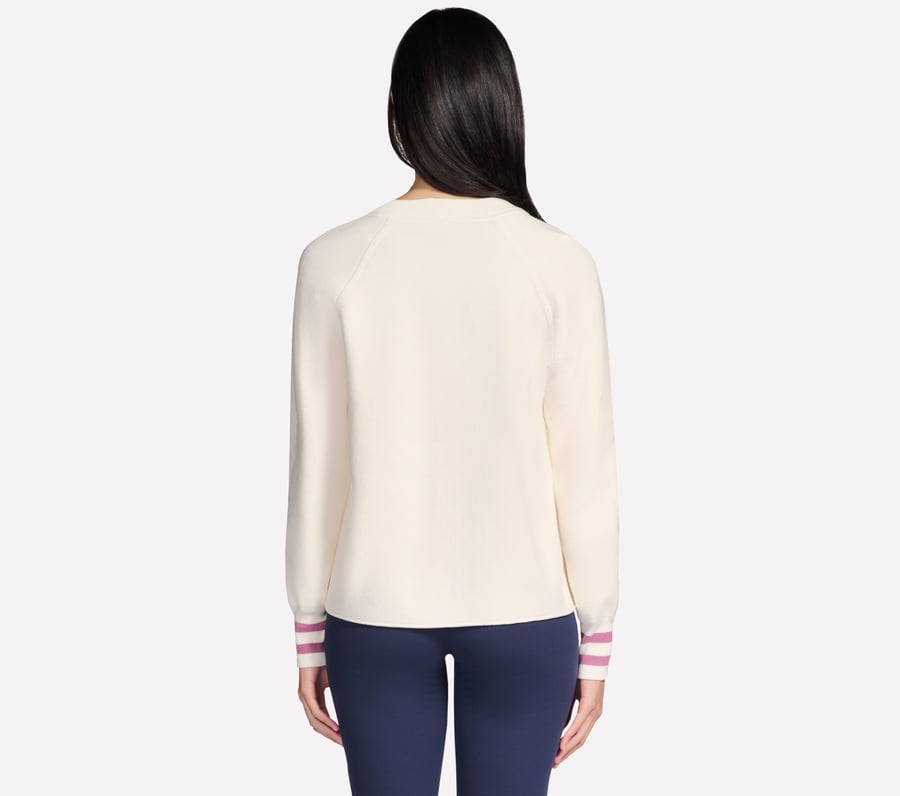 go walk reflection sweater bomber