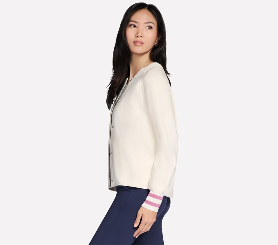 go walk reflection sweater bomber