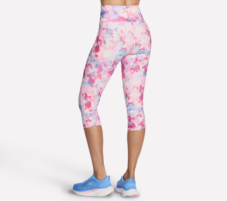 go flex bedruckte caprihose mit hohem bund