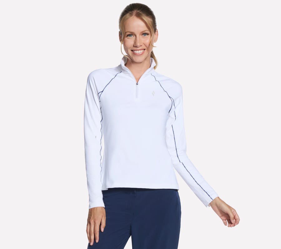 fairway langarmshirt mit 14-reißverschluss