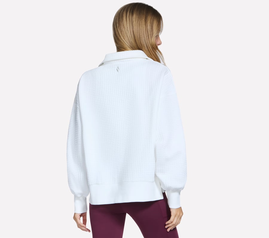 downtown cozy fit langarmshirt mit kragen