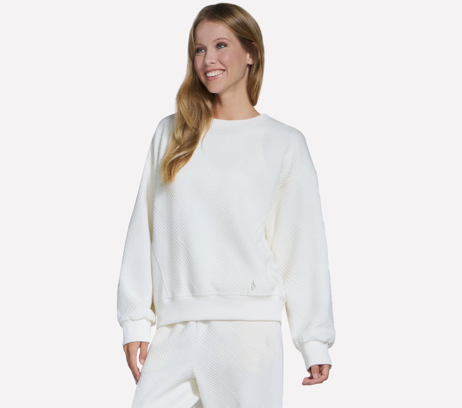 downtown cozy fit langarm-rundhalsband