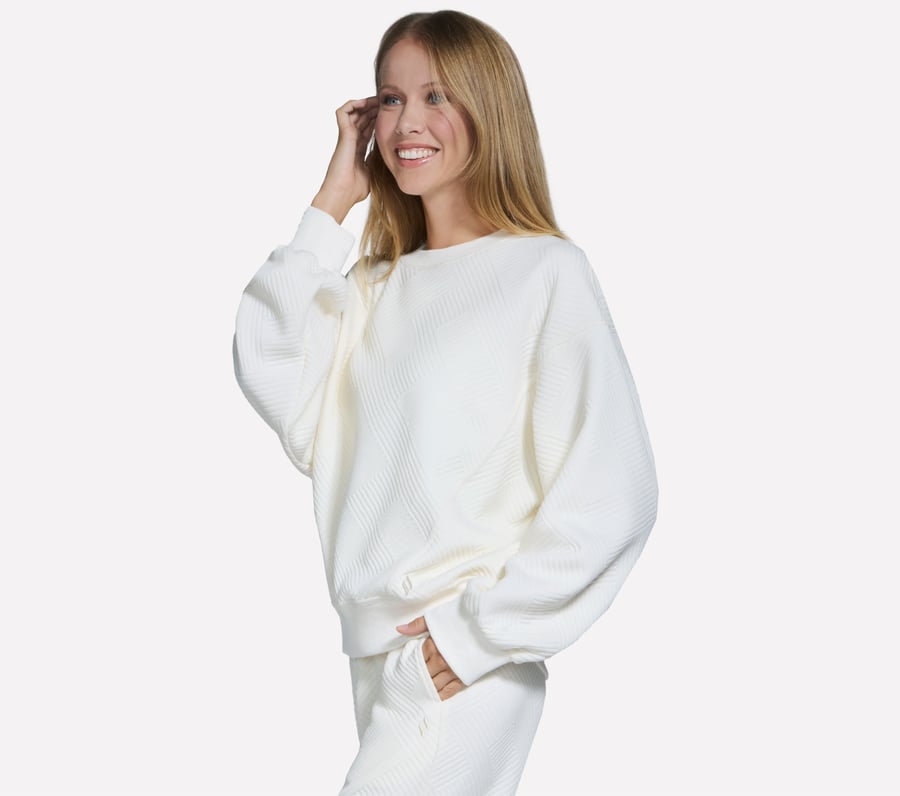 downtown cozy fit langarm-rundhalsband
