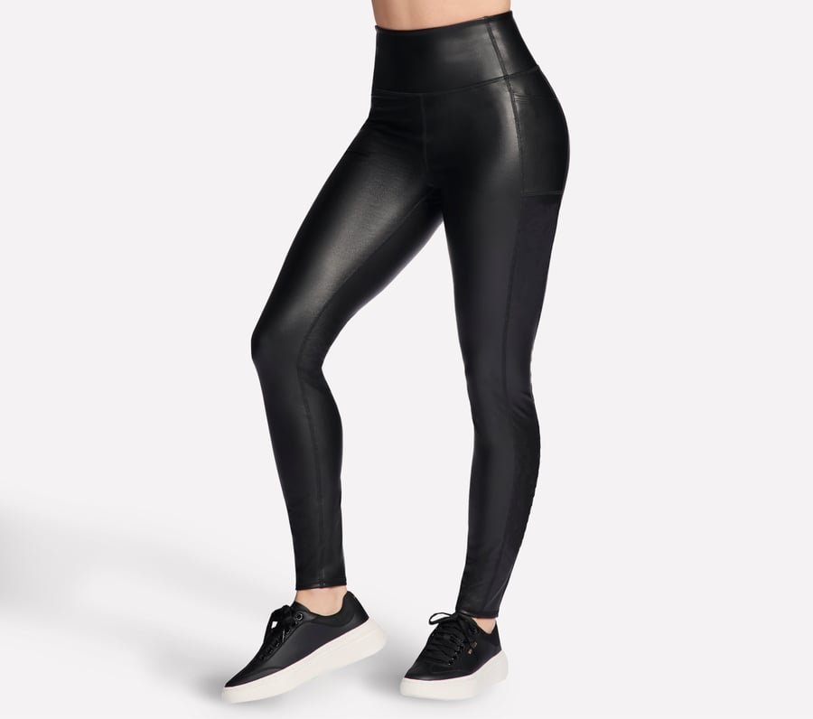 go walk leggings in voller länge hochgeschnitten und elegant