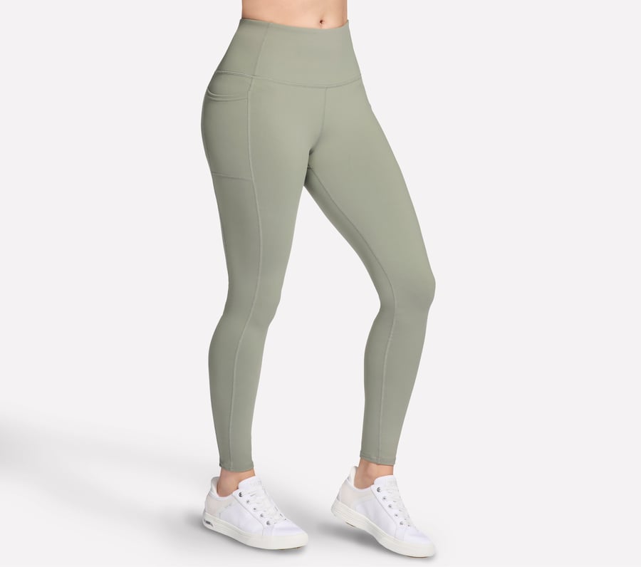 skechers go walk leggings mit hohem bund