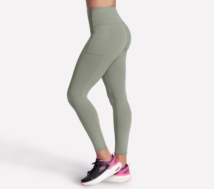 skechers go walk leggings mit hohem bund