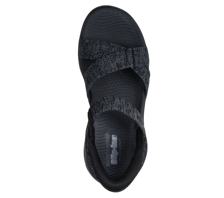 skechers slip-ins go walk massage fit sandale - heather