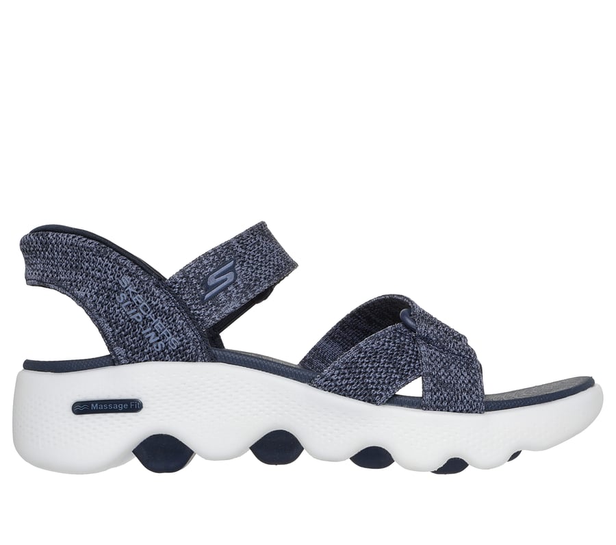 skechers slip-ins go walk massage fit sandale - heather