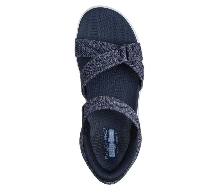 skechers slip-ins go walk massage fit sandale - heather