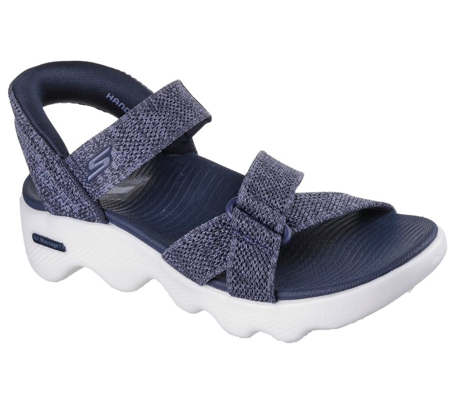 skechers slip-ins go walk massage fit sandale - heather