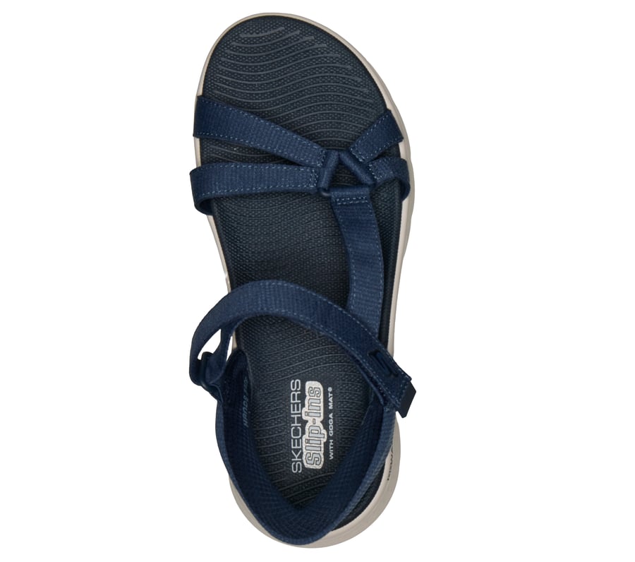 skechers slip-ins go walk flex sandale - illuminate
