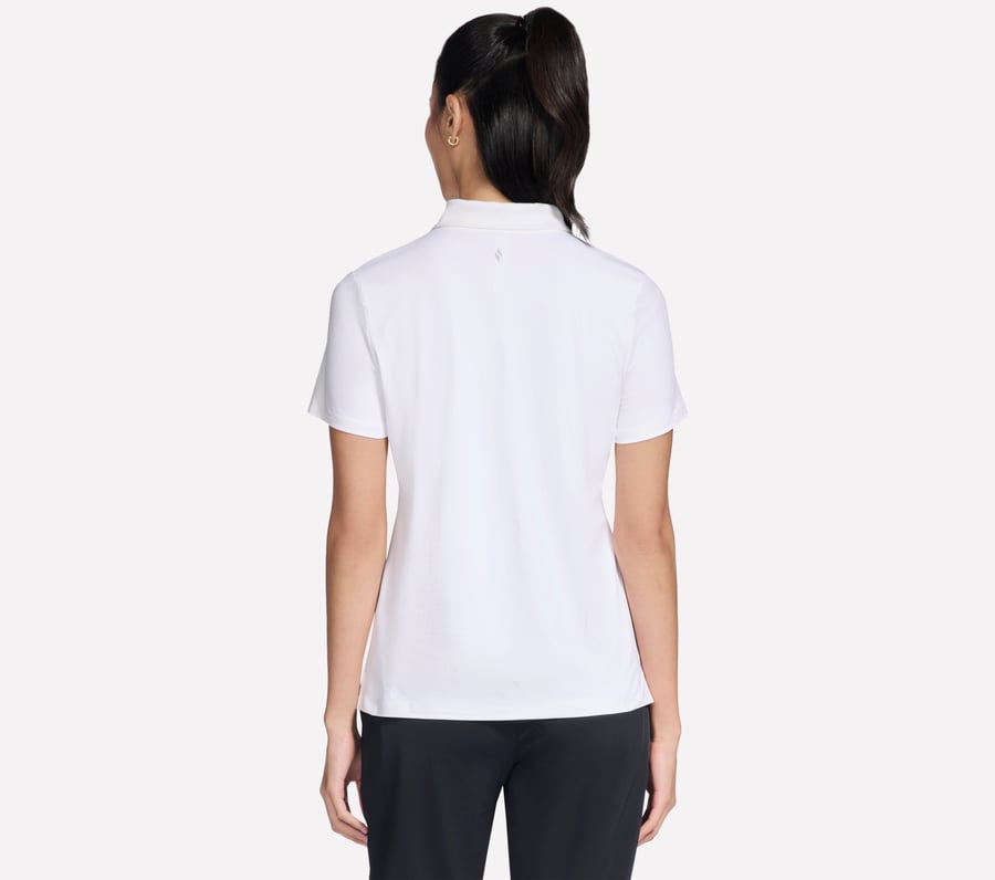 go golf kurzarm-poloshirt mit birdie-logo und reißverschluss vorne