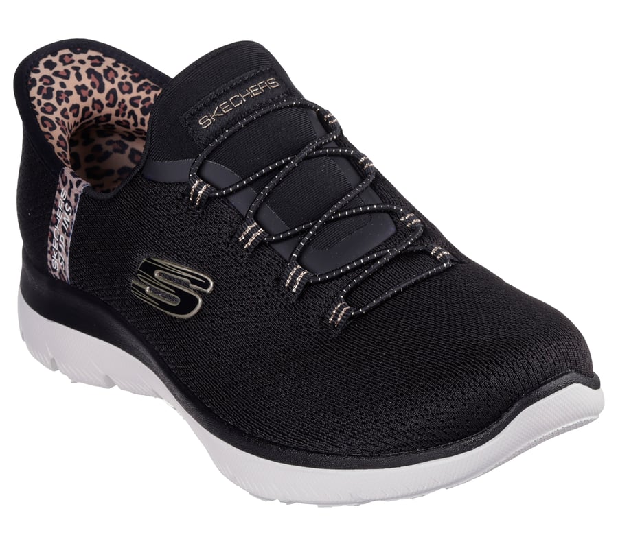 skechers slip-ins summits – leopard chic