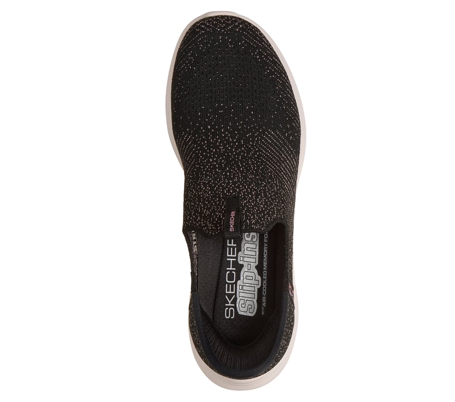 skechers slip-ins ultra flex 4.0 - midnight sparkle