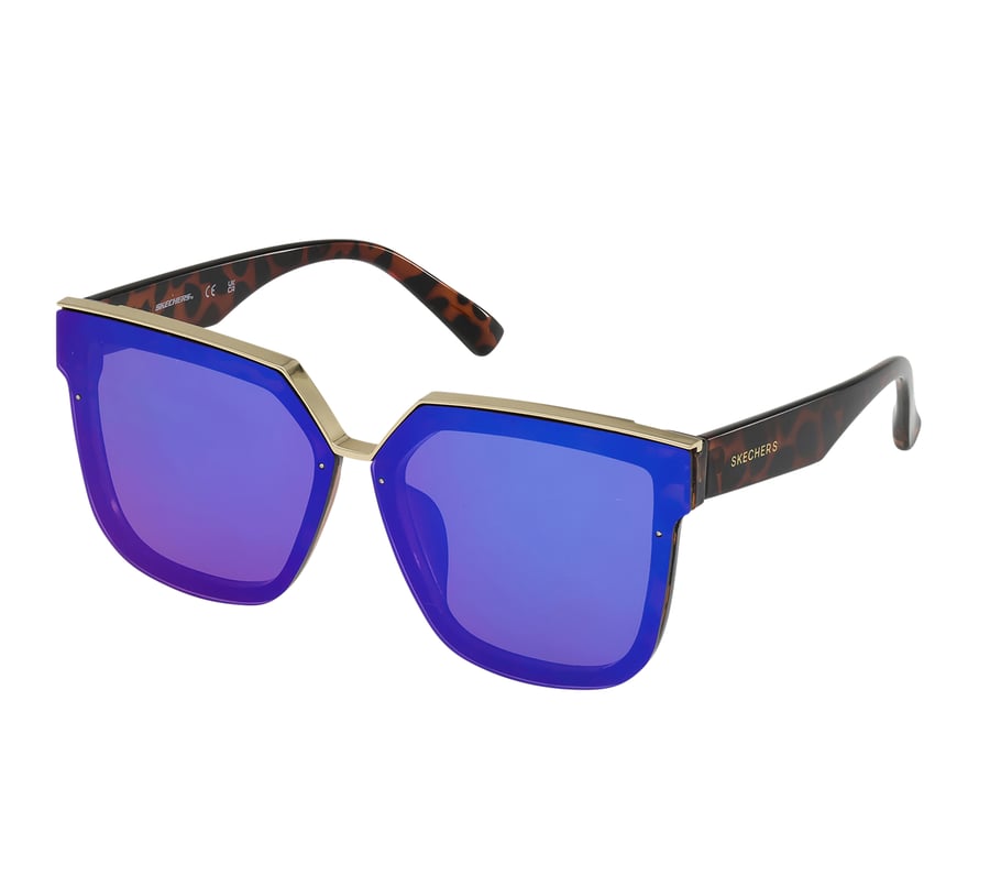 quadratische verspiegelte sonnenbrille
