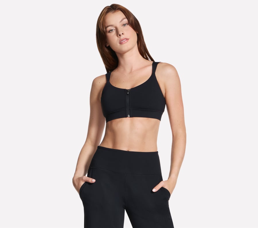 go walk evolution zip front bra