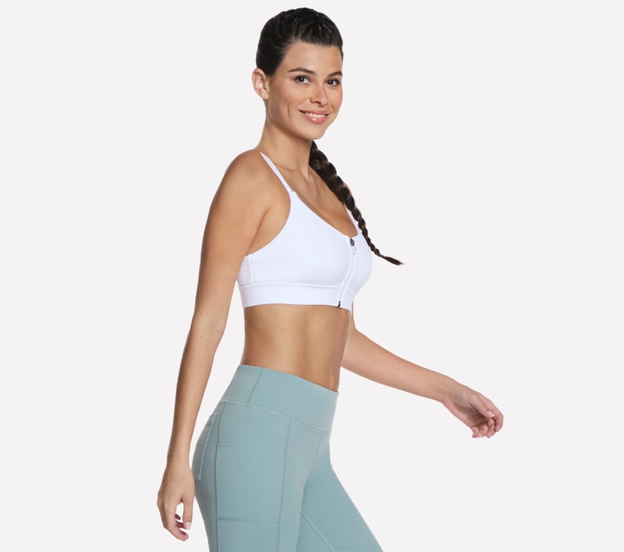 go walk evolution zip front bra