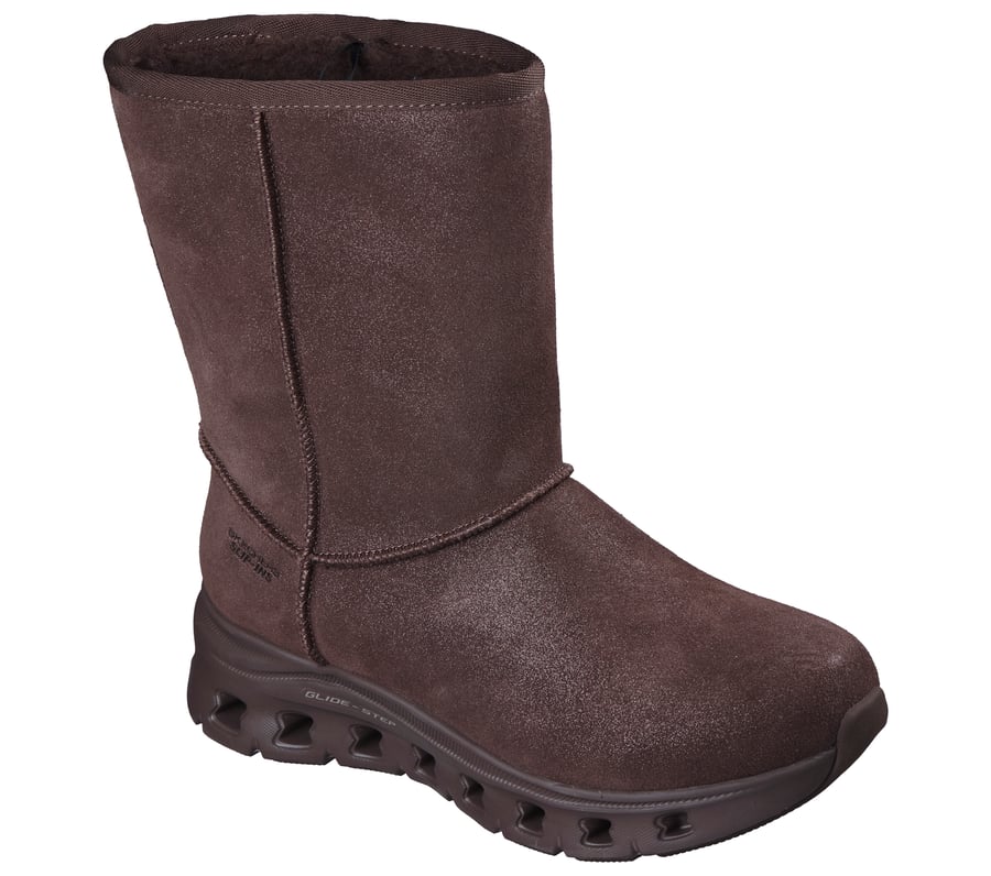 skechers slip-ins glide-step pro boot - cozy mid