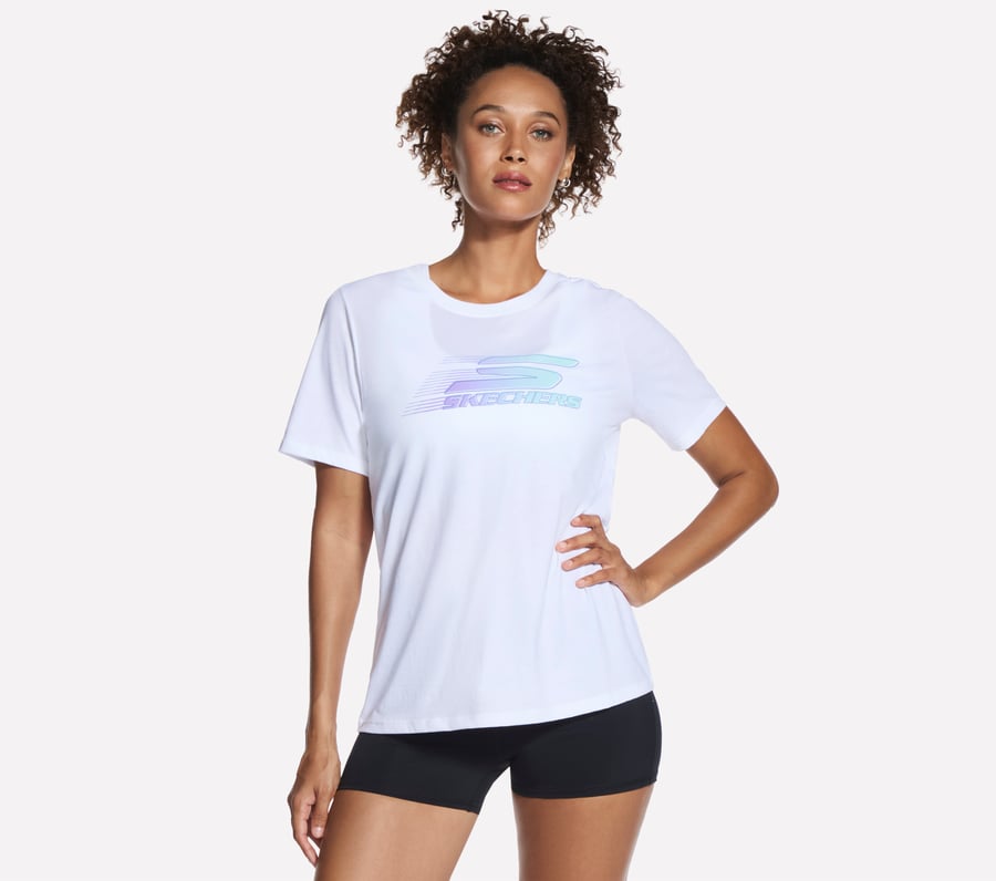 kurzarm-t-shirt mit bewegungsmotiv