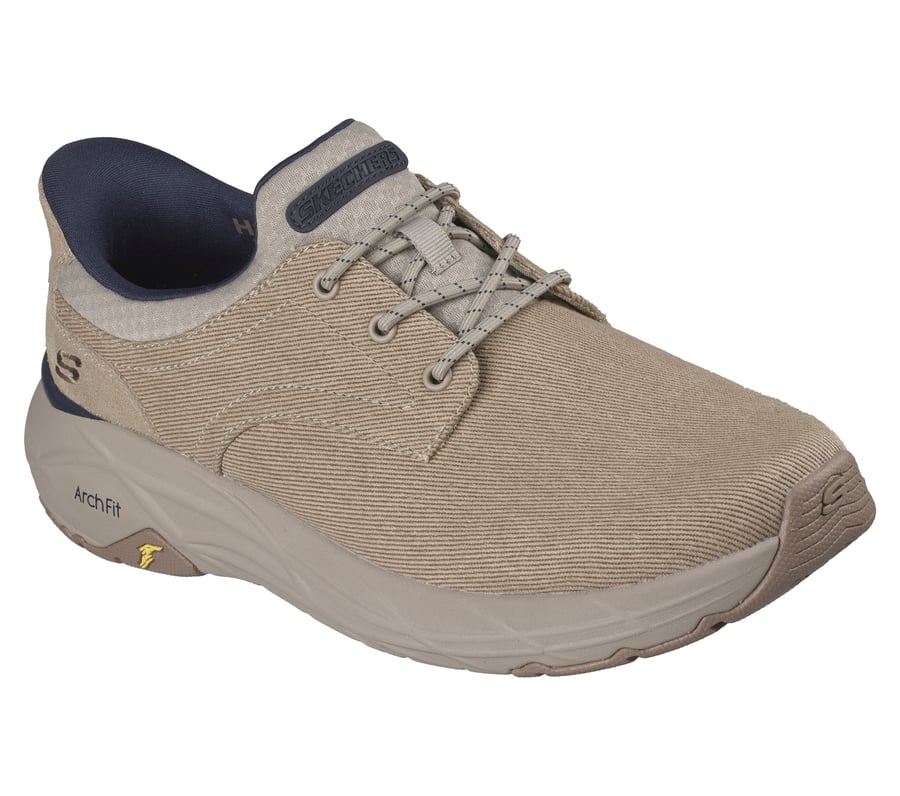 skechers slip-ins relaxed fit arch fit maverick - wolfe