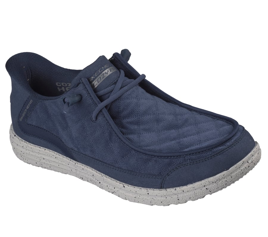 skechers slip-ins relaxed fit melson - cozy fit diamond moc