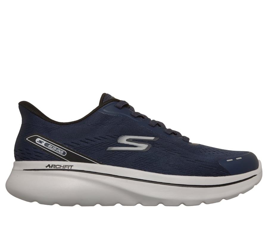 skechers slip-ins relaxed fit go walk arch fit n-joy - nobend