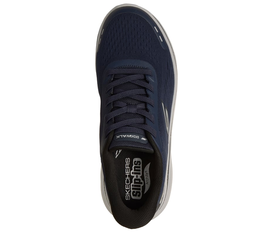 skechers slip-ins relaxed fit go walk arch fit n-joy - nobend