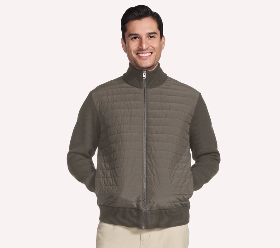 kapuzenloser hoodie kuschelige hybrid-strickjacke