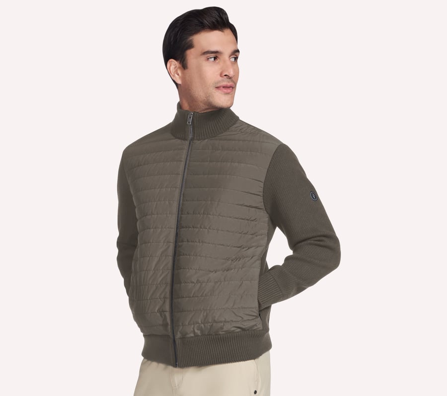 kapuzenloser hoodie kuschelige hybrid-strickjacke