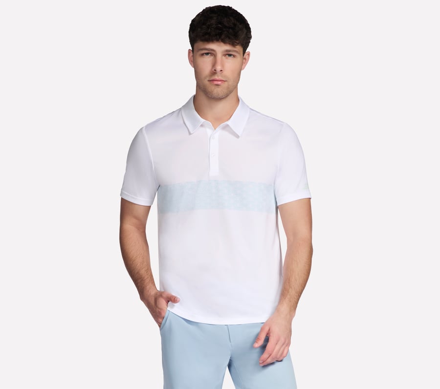 go dri charge palm stripe polo