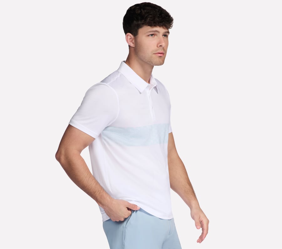 go dri charge palm stripe polo