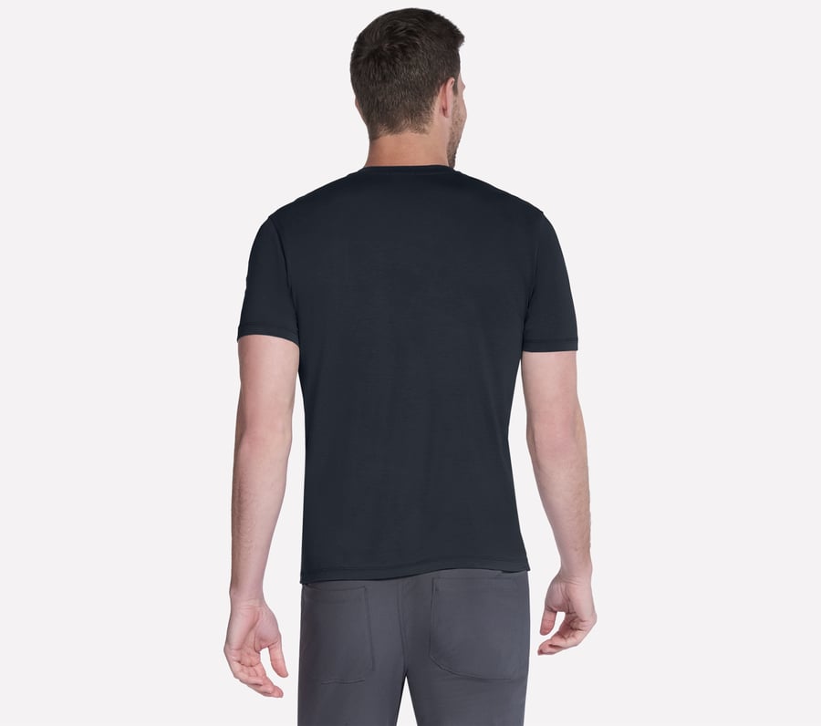 go dri pima kurzarm-t-shirt mit v-ausschnitt