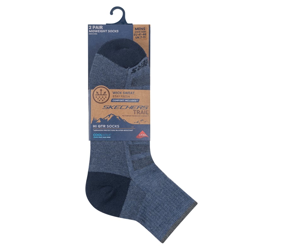 herren trail quarter coolmax socken - 2er-pack