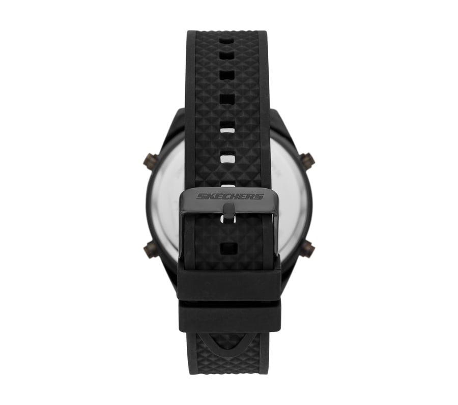 skechers accessoires digitale uhr mit blauem zifferblatt