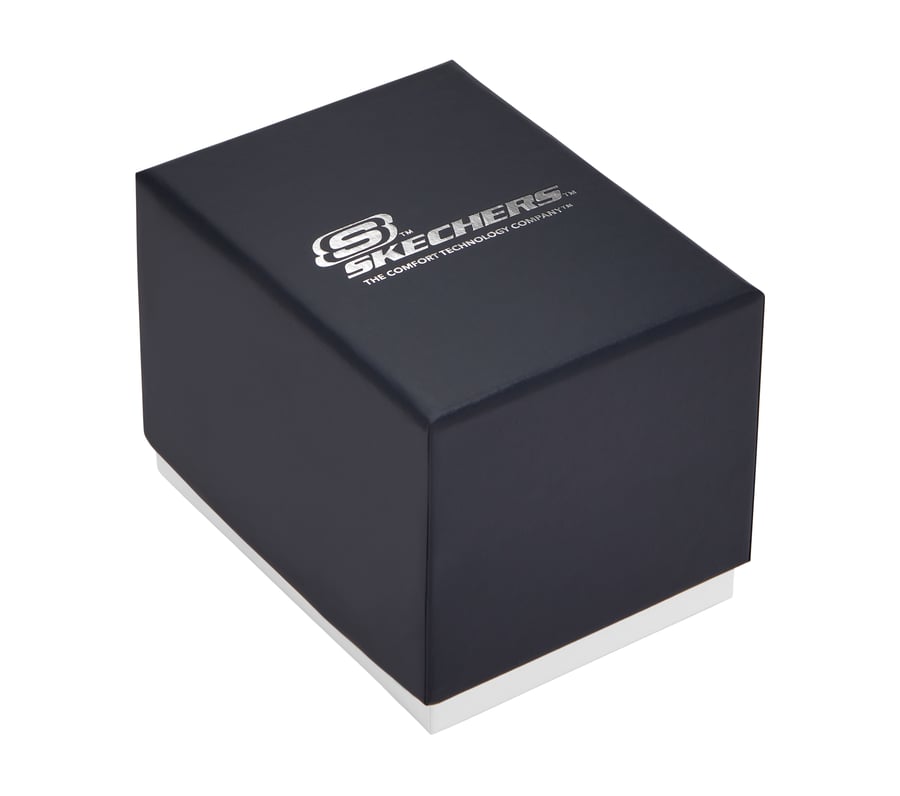 skechers accessoires digitale uhr mit blauem zifferblatt