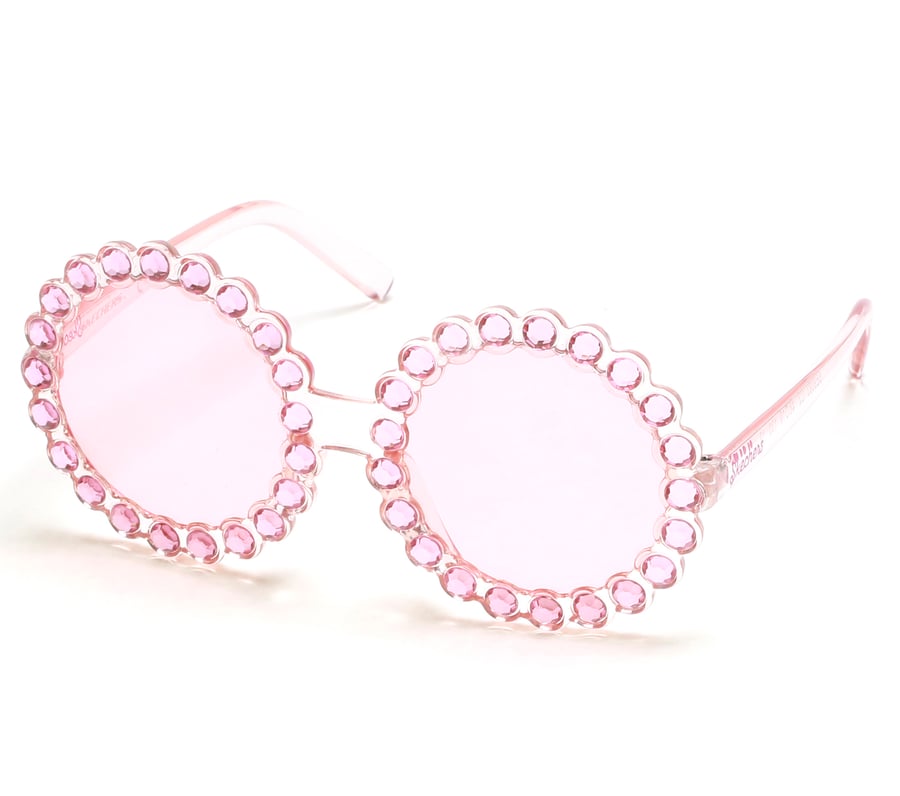 runde strass-sonnenbrille